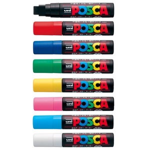 Popular Posca Opaque Permanent Water based <b>Marker</b> <b>Pen</b> with Gritter PC-1ML 7 Colors Colored Writing <b>Pen</b> for Metal Glass Plastic - Product Image 4