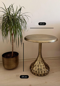 Modern Light Luxury Retro Aluminium Metal Golden Side Table Nordic Artistic Design Coffee Table Iron Alloy <b>Frame</b> Home Furniture - Product Image 5