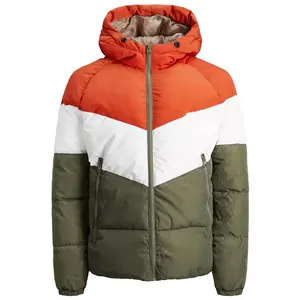 Chaleco de Invierno Reversible para Hombre con Capucha, Chaqueta Acolchada con Cremallera, Impermeable, sin Mangas, a la Moda, con Decoración de Botones y Logotipo Personalizado - Product Image 1