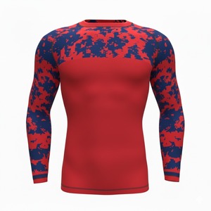 Camiseta de Compresión Sublimada Personalizada - Camiseta de Manga Larga para Entrenamiento de BJJ para Hombre - Product Image 3