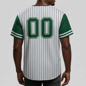 Conjuntos de Camisetas de Béisbol Cortas con Rayas Impresas Personalizadas 2026, Nombre y Número Personalizados, Transpirables, 100% Poliéster, Tallas Grandes, Verano - Product Image 2