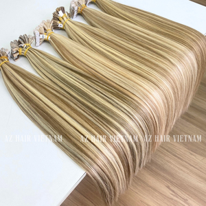 Couleurs personnalisables de haute qualité Style droit-Expédition mondiale Extensions de cheveux à pointe plate de cheveux humains à la kératine - Product Image 1