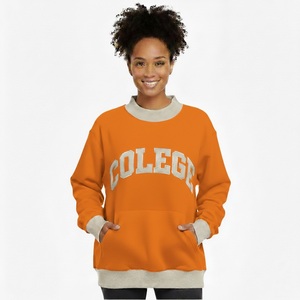 Suéter Cálido para Mujer, Cuello Alto, Forro de Felpa, Logotipo Personalizable, Alta Calidad, Estilo Casual Otoñal, Servicio OEM - Product Image 2