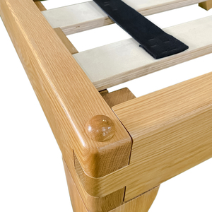 Minimalist Japanese Joinery Rubberwood <b>Bed</b> <b>Frame</b> for Bedroom Furniture Wood <b>Platform</b> <b>Bed</b> Tool-free Design Vietnam-made - Product Image 5