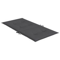 Coussins de chaise d'extérieur 39.4 "x 19.7" x 1.2 "Anthracite 4 Pcs Garden Oxford Fabric Pillow Set