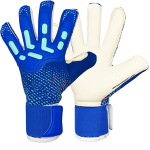 ถุงมือผู้รักษาประตูฟุตบอล/ซอคเกอร์สำหรับมืออาชีพ คุณภาพพรีเมียม วัสดุควอตซ์ลาเท็กซ์เนกาทีฟ ยางทนทาน - Product Image 6