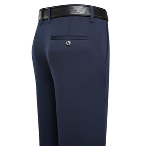 TLK L hommes été affaires pantalons décontractés confortable élastique couleur unie ample droite conception classique portable pantalon mince - Product Image 5