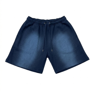 Shorts d'été unisexe personnalisés 2026 en toile épaisse imperméable 100 % polyester à séchage rapide, couleur unie, écologique, effet vintage délavé au soleil - Product Image 3