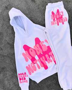 Fournisseur en gros de survêtements pour hommes personnalisés OEM, streetwear, sweat à capuche avec graphisme 3D, pantalon empilé - Product Image 1