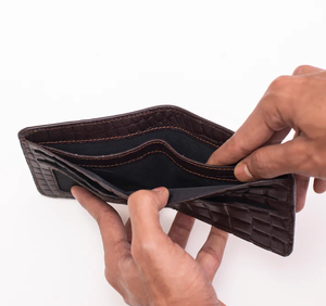 Cartera Corta de Cuero Vacuno Genuino para Hombre, Elegante y Duradera, Hecha a Mano, Estilo Casual de Negocios, con Cierre - Product Image 3