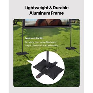 Écran de projection de film 4K HD 16:9 grand angle de 80 pouces à 160 degrés avec 2 supports - Product Image 3