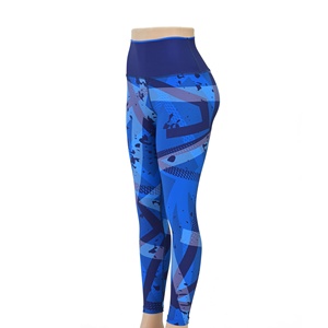 Blaze Fight Wear Yoga Leggings Cintura alta Transpirable Cintura elástica Yoga Leggings Secado rápido Crossover Cintura Ligera - Product Image 3