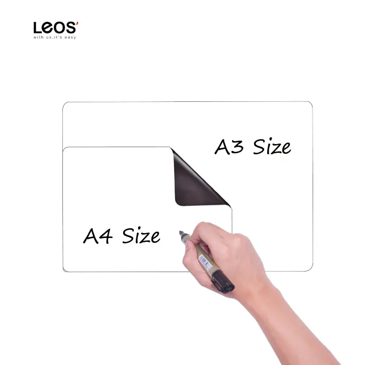 Duurzaam Magnetisch Droog Wissen Whiteboard Blad Voor Koelkast Herinnering Notities