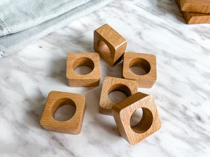 Handcrafted Wooden Napkin <b>Ring</b> Wholesale Price Handmade Napkin Holder Set for Dining Table Decor and Events - Product Image 6