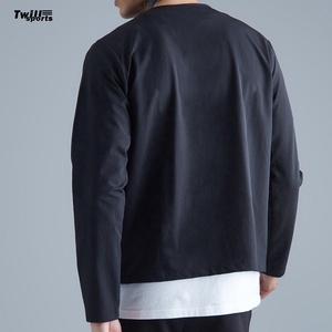 2025 vente en gros hommes veste avec col d'interdiction boutonné respirant vêtements de rue vêtements de mode vestes pour hommes - Product Image 2