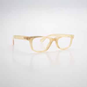 Lunettes rectangulaires en corne de buffle naturelle, fabriquées à la main, montures écologiques artisanales - Product Image 2