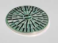 Sous-verres en mosaïque indienne classiques faits à la main, ronds de 10 cm, sous-verres décoratifs pour la décoration de la maison et les cadeaux
