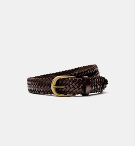 Ceinture tressée extensible en cuir véritable pour un style quotidien de Divine International - Product Image 6