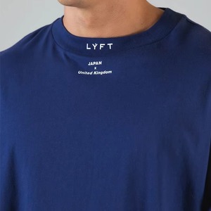 T-shirt Homme Oversize Couleur Unie Manches Courtes Col Rond Décontracté Uni 100% Coton Jersey Tricoté Coupe Streetwear Lourd - Product Image 2