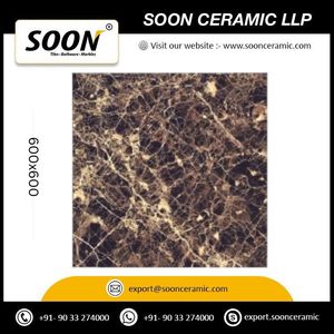 Carreaux muraux en porcelaine effet marbre Xandra Web, finition brillante, 600x600mm, 20mm, texture imitation pierre, utilisation intérieure, antibactérien - Product Image 5