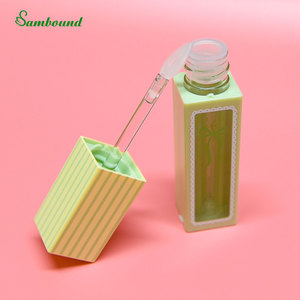 Wholesale Custom Empty Lip Gloss Tubes With <b>Brush</b> <b>Round</b> Modern Lip Gloss Tube Square-Shaped See Through And Reflective Tubes - Product Image 3