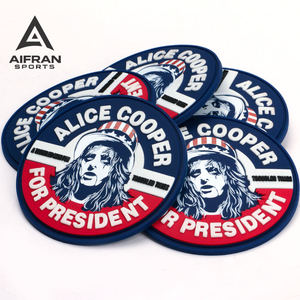 Écussons en caoutchouc PVC souple Aifran, badges personnalisés avec logo pour chapeaux, vestes, sacs, uniformes, design en relief 2D 3D, fabricant d'écussons - Product Image 3