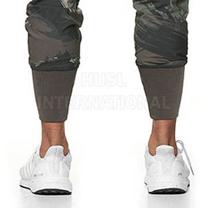 Men's Camouflage Cargo Jogger Pants Elastic Waist Drawstring Multiple Pockets Casual Autumn Wear Breathable Knitted Style - Product Image 4
