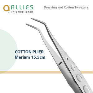 Pince à tissus de haute qualité 1x2 à dents, instrument chirurgical manuel pour coton et pansements - Product Image 1