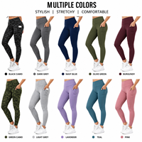Leggings de Cintura Alta con Bolsillos y Camuflaje para Mujer, Pantalones de Yoga Transpirables de Secado Rápido, Ropa Deportiva de Compresión OEM