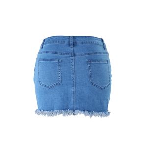 Comfortable Women Denim Skirt Y2K Charm Pocket High Waist Button Casual Summer Fashion Hot Selling - Product Image 3