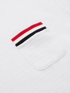 <b>Men's</b> Customizable Color Classic Neck 100%Cotton Knitted Formal Boxy T Shirt High Quality Printed Logo Oversized Sports Tops - Product Image 4
