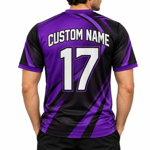 Maillot de sport personnalisé pour homme avec nom et numéro de joueur, vêtement d'équipe respirant pour activités sportives - Product Image 2