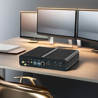 Partaker B7 Mini PC Tanpa Kipas Intel Core I7 8550U/i7 1165G7/i7 1255U/1260P Gen LAN HD DP Win 10 Linux HTPC Komputer Desktop