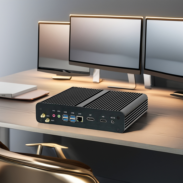 Partaker B7 Fanless Mini PC Intel Core I7 10510U 10710U 10th Gen LAN HD DP 8 X USB Win 10 Linux HTPC Desktop Computer