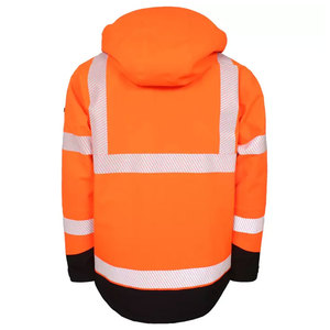 Veste de sécurité haute visibilité pour homme, imperméable, multi-poches, bandes réfléchissantes, veste de chantier haute visibilité imperméable - Product Image 2