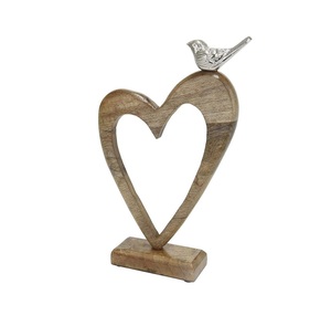 Décoration de Noël personnalisable en aluminium naturel et bois, ornement artisanal pour idées de décoration de salon - Product Image 5