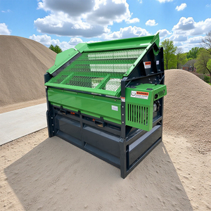 Xăng hỗ trợ đất rung màn hình cát sỏi saperating Máy Phân compost screener bụi bẩn screener - Product Image 2