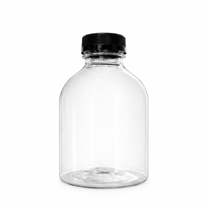 ขวดน้ำผลไม้พลาสติกทรงกลม ขนาด 400 มล. คอขวด 38 มม. วัสดุ PET จัดส่งทั่วโลก - Product Image 1
