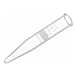 Tube de centrifugation conique en verre borosilicate PYREX 15 mL, robuste, avec rebord perlé pour rotors de laboratoire - Product Image 1