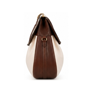 Custom Made Leather Falconry Bag Luggage Gold Hardware Brown And Cream Color Luxury Design Durable Outdoor Use Falconry Bag - Product Image 5