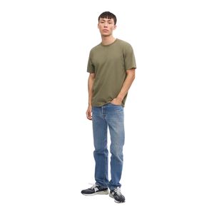 Camiseta de Manga Corta para Hombre, Cuello Redondo, Corte Regular, Hombros Naturales, Jersey Liso, Básica, Personalizable, Proveedor de Fábrica de Ropa al Por Mayor - Product Image 2
