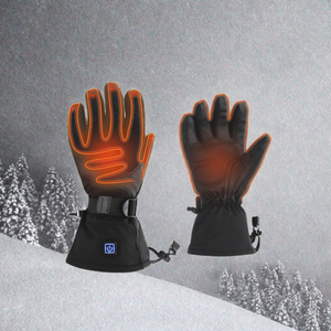 Gants de ski confortables et rechargeables avec chauffage thermique, poignées en polyester pour l'hiver, pour le snowboard en plein air - Product Image 4