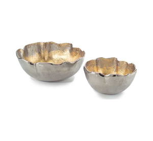 Bol en aluminium de style organique haut de gamme conçu pour un service d'hôtellerie et de restauration élégant - Product Image 3