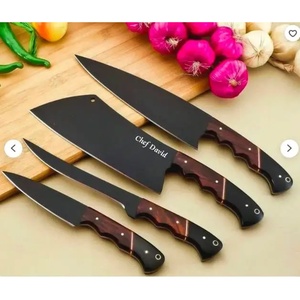 Juego de Cuchillos de Chef Profesionales de Acero Inoxidable de 5 Piezas, Hechos a Mano por Ahmad Fabric, Mango de Resina, Funda de Cuero, Diseño Moderno, Personalizable - Product Image 2