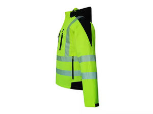<b>Mens</b> Hi-Vis <b>Reflective</b> Workwear <b>Jacket</b> High Visibility Safety Garment for Outdoor and Industrial Work - Product Image 3