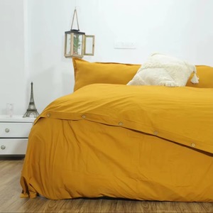 Juego de Fundas de Edredón 100% Lino Sólido Antibacteriano para Hotel, 400 Hilos, Suaves y Lavadas, para Uso Doméstico - Product Image 2