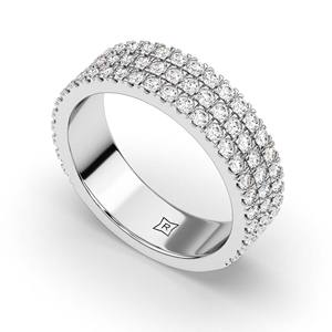 แหวนเพชรทองคำขาว 10K ดีไซน์ใหม่สำหรับทุกเพศ ทรงกลมเจียระไนแบบบริลเลียนท์ แหวนเครื่องประดับคุณภาพสูงสำหรับส่งออกทั่วโลก - Product Image 6