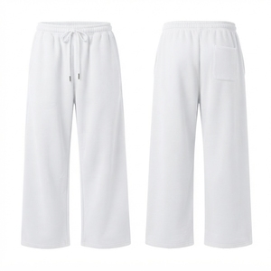 Pantalones Deportivos de Hombre, Estilo Urbano, Anchos, con Cordón Ajustable, de Felpa de Algodón Grueso de 350 g/m², Transpirables, Personalizados - Product Image 1