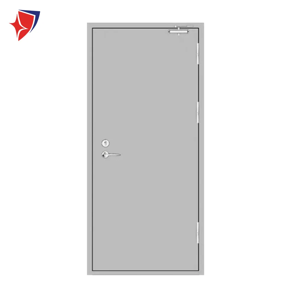 Factory Direct Supply Customized Approve 60min Fireproof Hollow Metal Entry Door For Mall Commercial Door