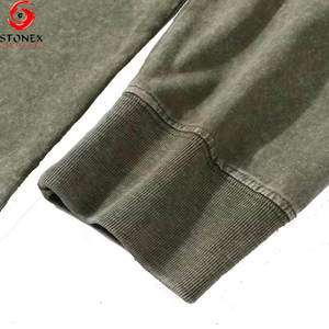 Camisas de Manga Larga para Hombre, 100% Algodón, Estilo Vintage, Transpirables, Ecológicas, con Logotipo Personalizado Impreso, Lavado Ácido, Talla Grande, Venta al Por Mayor - Product Image 6